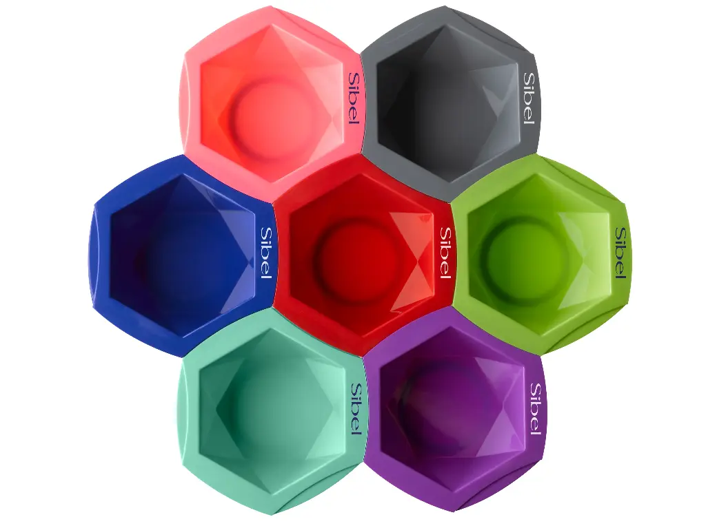 SINELCO MIX&MATCH 7 COLOURS TINTING BOWL SET