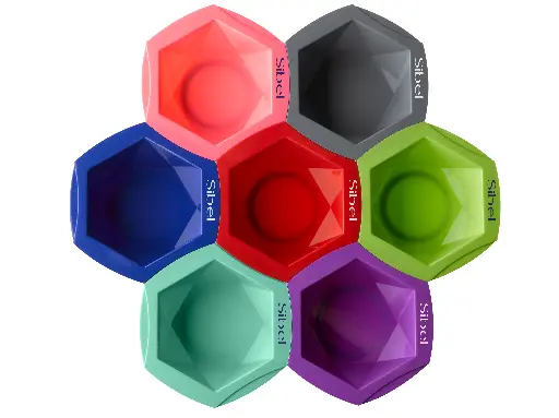 [SIBEL6600546-P002886] SINELCO MIX&MATCH 7 COLOURS TINTING BOWL SET