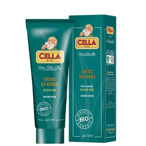[57063] CELLA MILANO BIO SCHEERCREME TUBE 150ML