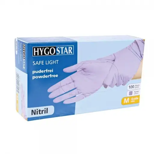 HANDSCHOENEN NITRIL PAARS 100ST
