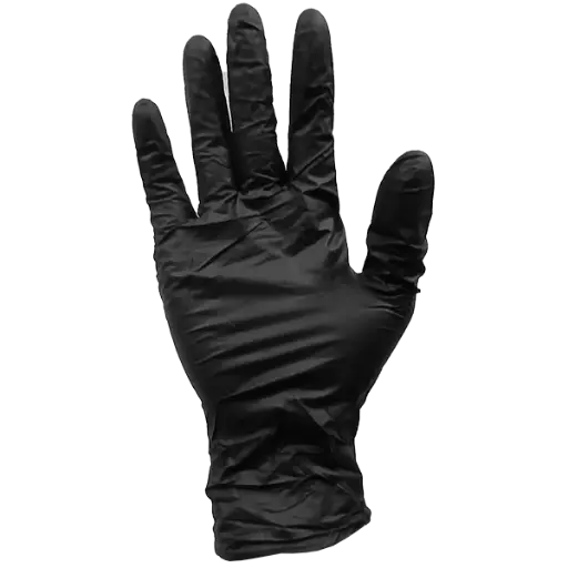 HANDSCHOENEN NITRIL 100 STUKS ZWART
